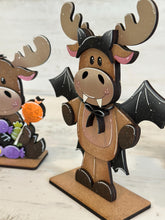 Load image into Gallery viewer, Halloween Moose Standing File SVG, Pumpkin, Witch, Jack-o-lantern, Farm, Bat, Candy, Mummy, Tiered Tray Glowforge, LuckyHeartDesignsCo
