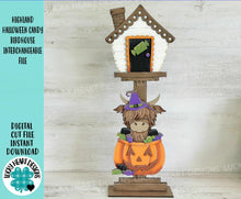 Load image into Gallery viewer, Highland Halloween Candy for the Birdhouse Interchangeable File SVG, Glowforge, Seasonal, Holiday Shapes, Halloween, LuckyHeartDesignsCo
