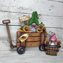 Load image into Gallery viewer, Gnome Sunflower For The Flower Basket Interchangeable File SVG, TINY Flower Floral Summer Fall Tiered Tray Glowforge, LuckyHeartDesignsCo
