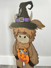 Load image into Gallery viewer, Porch Highland Halloween Interchangeable Hats File SVG, (hat only) Seasonal, Witch, Cow, Holiday, Farm, Fall, Glowforge, LuckyHeartDesignsCo
