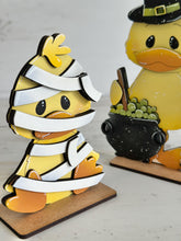 Load image into Gallery viewer, Halloween Duck Standing File SVG, Pumpkin, Witch, Jack-o-lantern, Farm, Bat, Candy, Mummy, Tiered Tray Glowforge, LuckyHeartDesignsCo
