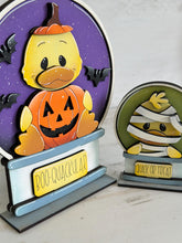 Load image into Gallery viewer, Halloween Duck Snow Globe Interchangeable File SVG, TINY Glowforge, Pumpkin Fall, Candy, Mummy, Trick Or Treat, LuckyHeartDesignsCo
