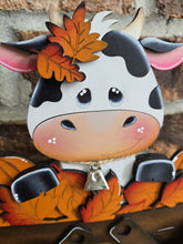 Load image into Gallery viewer, Dairy Cow Fall For The Flower Basket Interchangeable File SVG, TINY Leaves Leaf Pumpkin Farm, Tiered Tray, Glowforge, LuckyHeartDesignsCo
