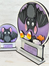 Load image into Gallery viewer, Bat Halloween Snow Globe Interchangeable File SVG, TINY Glowforge, Pumpkin Fall, Candy, Mummy, Trick Or Treat, LuckyHeartDesignsCo

