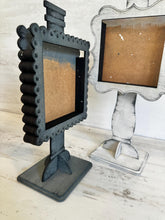 Load image into Gallery viewer, Pedestal Backer Interchangeable Leaning Sign File SVG, Frame, Ladder, Display, Inserts, Christmas, Fall Decor Glowforge, LuckyHeartDesignsCo
