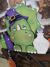 Load image into Gallery viewer, Dinosaur Halloween For The Flower Basket Interchangeable File SVG, TINY, Potion, Candy, Monster, Witch, Glowforge, LuckyHeartDesignsCo
