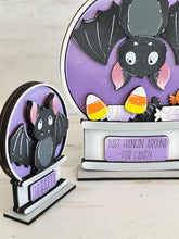 Load image into Gallery viewer, Bat Halloween Snow Globe Interchangeable File SVG, TINY Glowforge, Pumpkin Fall, Candy, Mummy, Trick Or Treat, LuckyHeartDesignsCo
