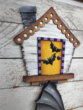 Load image into Gallery viewer, Bat Halloween for the Birdhouse Interchangeable File SVG, Glowforge, Fall, Trick or Treat, Seasonal, Holiday Shapes, LuckyHeartDesignsCo
