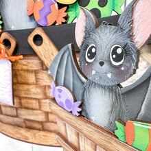 Load image into Gallery viewer, Bat Halloween For The Flower Basket Interchangeable File SVG, TINY, Potion, Candy, Monster, Witch, Glowforge, LuckyHeartDesignsCo
