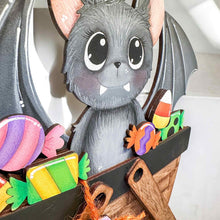 Load image into Gallery viewer, Bat Halloween For The Flower Basket Interchangeable File SVG, TINY, Potion, Candy, Monster, Witch, Glowforge, LuckyHeartDesignsCo
