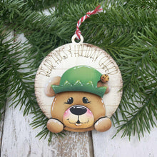 Load image into Gallery viewer, Bear Christmas Ornament File SVG, Glowforge, Santa, Elf, Reindeer, Rudolph, Cute, Baby, Kids, LuckyHeartDesignsCo
