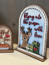 Load image into Gallery viewer, Pearl Table Top Tall Arch Sign Interchangeable File SVG, TINY, FRAME only, Glowforge, Seasonal, Holiday, Tiered Tray LuckyHeartDesignsCo
