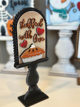 Load image into Gallery viewer, Pedestal Tall Arch Sign Interchangeable File SVG, TINY, FRAME only, Farmhouse Glowforge, Seasonal, Holiday, Tiered Tray LuckyHeartDesignsCo

