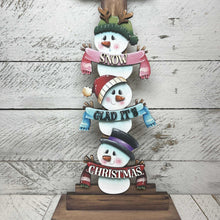 Load image into Gallery viewer, Snowman Cute Christmas for the Birdhouse Interchangeable File SVG, Santa Frosty Seasonal, Holiday Shapes, Glowforge, LuckyHeartDesignsCo
