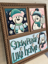 Load image into Gallery viewer, Pearl Border Frame Interchangeable Leaning Sign File SVG, Glowforge, Ladder, Backer, Holiday, Seasonal, Pedestal, LuckyHeartDesignsCo Base
