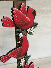 Load image into Gallery viewer, Cardinal for the Birdhouse Interchangeable File SVG, Birds, Cardinals, Memorial, Holiday Shapes, Glowforge, Laser, LuckyHeartDesignsCo

