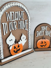 Load image into Gallery viewer, Holiday Shape Set Tall Arch Sign Interchangeable File SVG, TINY, INSERTS only, Christmas, Halloween, Fall, Glowforge, LuckyHeartDesignsCo
