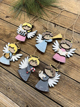 Load image into Gallery viewer, Angels Christmas Ornament File SVG, Religious, Glowforge, Carol, Caroling, LuckyHeartDesignsCo
