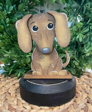 Load image into Gallery viewer, Dog Two Puppy Standing Set File SVG, Pitbull, Poodle, Lab, Golden Retriever, Dachshund, Tiered Tray Glowforge, LuckyHeartDesignsCo
