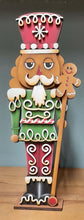 Load image into Gallery viewer, Gingerbread Christmas Nutcracker File SVG, Countdown, Man, House, Tiered Tray, Glowforge Santa, Rudolph, Elf, Holiday, LuckyHeartDesignsCo
