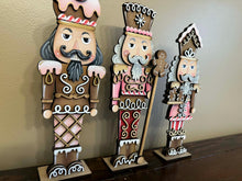 Load image into Gallery viewer, Gingerbread Christmas Nutcracker File SVG, Countdown, Man, House, Tiered Tray, Glowforge Santa, Rudolph, Elf, Holiday, LuckyHeartDesignsCo

