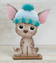 Load image into Gallery viewer, Chihuahua Dog Animal Hats Interchangeable MINI File SVG, Seasonal Leaning sign, Holiday, Pet, Tiered Tray Glowforge, LuckyHeartDesignsCo
