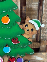 Load image into Gallery viewer, Cat Christmas Tree Standing File SVG, Rudolph, Mrs. Claus, Kitten, Present, Reindeer, Glowforge, LuckyHeartDesignsCo
