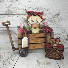 Load image into Gallery viewer, Highland Rose Valentine For The Flower Basket Interchangeable File SVG, TINY Flower, Love, Floral Tiered Tray Glowforge LuckyHeartDesignsCo
