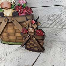 Load image into Gallery viewer, Highland Rose Valentine For The Flower Basket Interchangeable File SVG, TINY Flower, Love, Floral Tiered Tray Glowforge LuckyHeartDesignsCo
