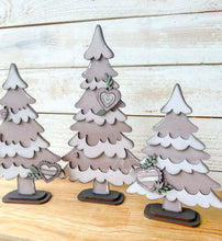 Load image into Gallery viewer, Valentine Chunky Tree Standing File SVG, Flower Christmas mantle decor, Centerpiece, Love, Heart, glowforge, LuckyHeartDesignsCo
