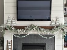 Load image into Gallery viewer, Chunky Snowflake Winter Standing Tree File SVG, Flower Christmas mantle decor, Centerpiece, glowforge, LuckyHeartDesignsCo
