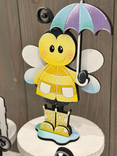 Load image into Gallery viewer, Bee Spring Butterfly Standing Sign File SVG, Glowforge, Flower, Bumble, Kite, Daisy, Umbrella Tiered Tray LuckyHeartDesignsCo
