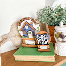 Load image into Gallery viewer, Home Sweet Home Snow Globe Interchangeable File SVG, TINY Glowforge, House, House Warming Heart Personalized Tiered Tray LuckyHeartDesignsCo
