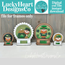 Load image into Gallery viewer, Pearl Frame Snow Globe Interchangeable File SVG, (frame only) Glowforge, Seasonal Holiday, LuckyHeartDesignsCo
