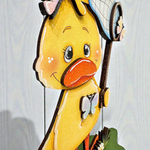 Load image into Gallery viewer, Duck Butterfly Spring Standing File SVG, Umbrella, Swimming, Flower, Cute, Pet, Farm Tiered Tray Glowforge, LuckyHeartDesignsCo
