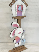 Load image into Gallery viewer, Floppy Easter Bunny for the Birdhouse Interchangeable File SVG, Spring, Egg, Seasonal, Holiday Shapes, Glowforge, Laser, LuckyHeartDesignsCo
