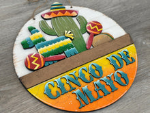 Load image into Gallery viewer, Cinco De Mayo Holiday Door Sign Interchangeable File, SVG Cactus, Taco, Piñata, May, Fiesta, Party, Home, Seasonal, Home, Welcome, glowforge
