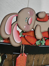 Load image into Gallery viewer, Floppy Easter Bunny Carrots For The Flower Basket Interchangeable File SVG, Easter Egg, Carrots, Tiered Tray, Glowforge, LuckyHeartDesignsCo
