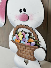 Load image into Gallery viewer, Floppy Easter Bunny Flower Basket Interchangeable File SVG, TINY, Eggs, Carrots, Jelly Beans Spring, Holiday, Glowforge, LuckyHeartDesignsCo
