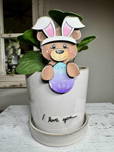 Load image into Gallery viewer, Easter Bear Bunny Mug Hugger File SVG, Glowforge, Egg, Farm, Tiered Tray, Tray Decor, Woodland, Plant Topper, Gift, LuckyHeartDesignsCo
