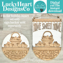 Load image into Gallery viewer, Lemon Holiday Door Sign Interchangeable File, SVG, Lemonade, Summer, Fruit, Basket, Spring Seasonal Home Welcome, glowforge
