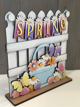 Load image into Gallery viewer, Fence Banner Holiday Door Sign Interchangeable File, SVG, Standing, Christmas, Halloween, Fall, Valentine, Seasonal Home Welcome, glowforge
