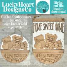 Load image into Gallery viewer, Mother's Day Holiday Door Sign Interchangeable File, SVG Mom, Grandma, Flower, Floral, Tulip Daisy Seasonal, Home, Welcome, glowforge
