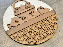 Load image into Gallery viewer, Lemon Holiday Door Sign Interchangeable File, SVG, Lemonade, Summer, Fruit, Basket, Spring Seasonal Home Welcome, glowforge
