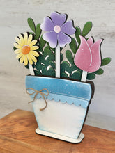 Load image into Gallery viewer, Spring Flowers Mug Stick File SVG, Glowforge Tiered Tray, Tray Decor, Tulip, Floral, Plant Topper, Spring, Stake, Gift, LuckyHeartDesignsCo
