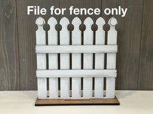 Load image into Gallery viewer, Fence Banner Holiday Door Sign Interchangeable File, SVG, Standing, Christmas, Halloween, Fall, Valentine, Seasonal Home Welcome, glowforge
