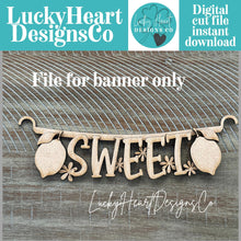 Load image into Gallery viewer, Lemon Banner Holiday Door Sign Interchangeable File, SVG, Fence, Flower, Fruit, Lemons, Sweet Lemonade Seasonal, Holiday, Welcome, glowforge
