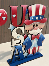 Load image into Gallery viewer, Uncle Sam USA Standing File SVG, America USA Fourth of July, Flag Balloons, Statue of Liberty, Holiday Decor, Glowforge, LuckyHeartDesignsCo
