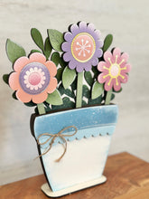 Load image into Gallery viewer, Groovy Flower Mug Stick File SVG, Glowforge Tiered Tray, Tray Decor, Flower, Floral, Plant Topper, Spring, Stake, Gift, LuckyHeartDesignsCo
