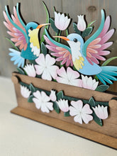 Load image into Gallery viewer, Hummingbird Holiday Door Sign Interchangeable File, SVG Bird, Butterfly, Spring Summer Floral Tulip Daisy Seasonal, Home, Welcome, glowforge
